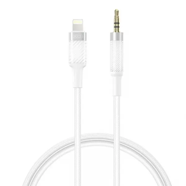 Cablu Audio Lightning - 3.5mm XO Design NB-R279A, 1m, Alb