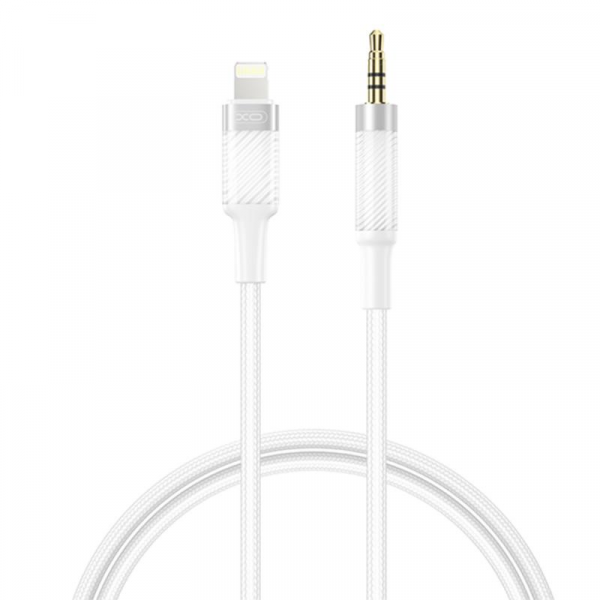 Cablu Audio Lightning - 3.5mm XO Design NB-R279A, 1m, Alb