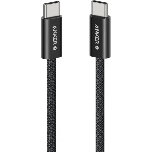 Cablu Date si Incarcare USB-C - USB-C Anker Zolo, 240W, 1m, Negru A8060H11