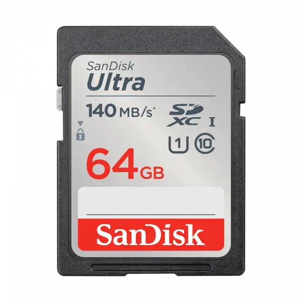 Card Memorie SDXC SanDisk Ultra, 64Gb, Clasa 10 / UHS-1 U1 SDSDUNB-064G-GN6IN