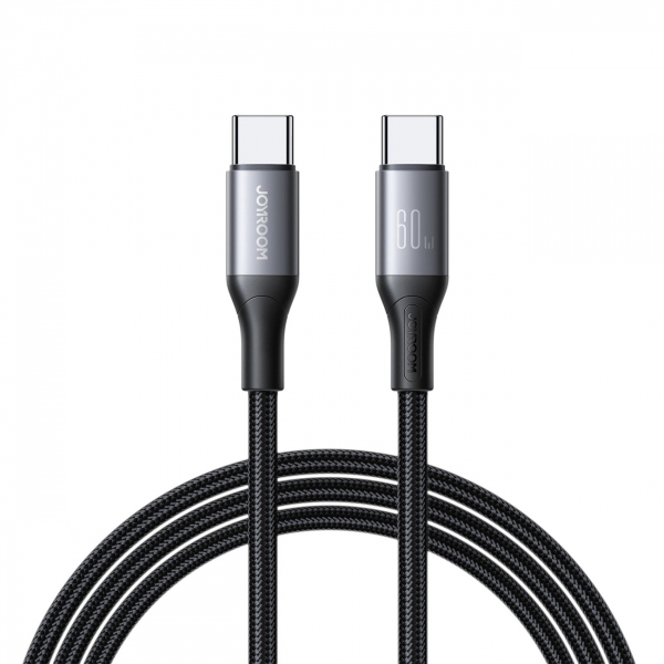 Cablu Date si Incarcare USB-C - USB-C Joyroom S-A28 Flash, 60W, 2m, Negru