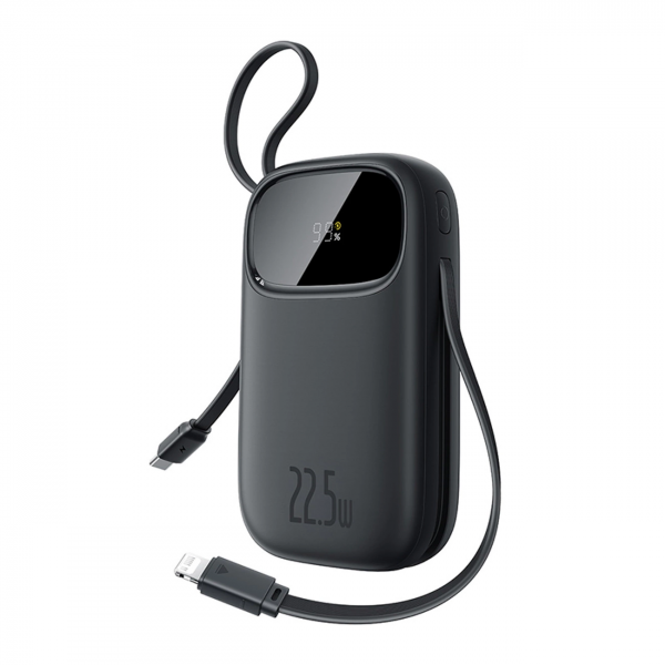 Baterie Externa Baseus EnerFill FC31, 10000mAh, 22.5W, QC + PD, 1 x Lightning - 1 x USB-A - 2 x USB-C, Neagra