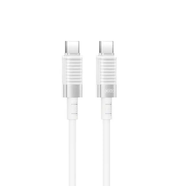 Cablu Date si Incarcare USB-C - USB-C XO Design NB-Q282B, 60W, 1m, Alb