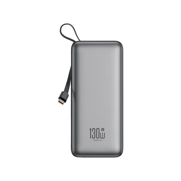 Baterie Externa XO Design PR268, 20000mAh, 130W, QC + PD, 1 x USB-A - 2 x USB-C, Gri