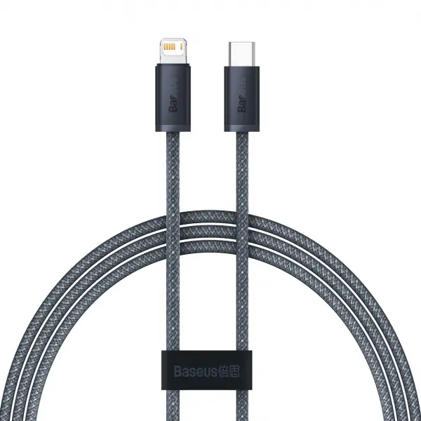 Cablu Date si Incarcare USB-C - Lightning Baseus Dynamic Series, 20W, 1m, Gri CALD000016
