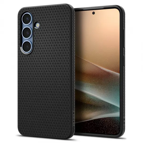 Husa pentru Samsung Galaxy S25 S931, Spigen, Liquid Air, Neagra  ACS09000