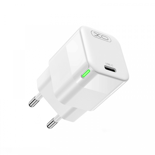 Incarcator Retea XO Design CE06, 30W, 3A, 1 x USB-C, Alb