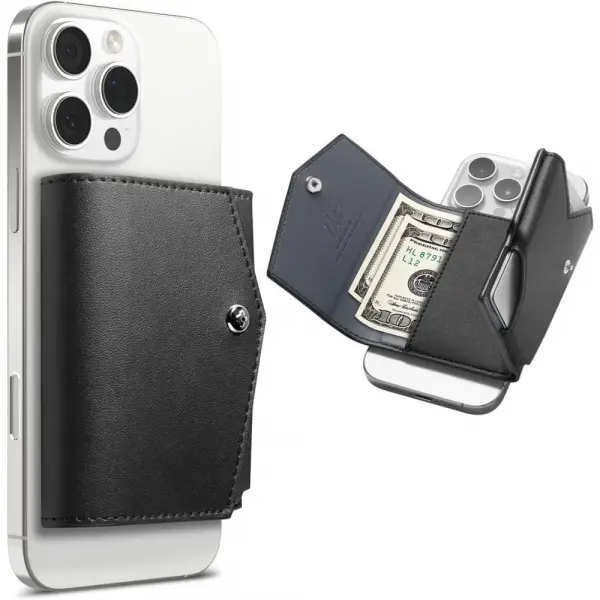 Portofel Magsafe, Spigen, Valentinus Pro, Negru AFA09442