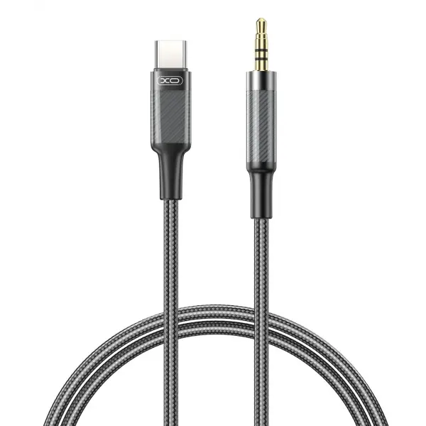 Cablu Audio USB-C - 3.5mm XO Design NB-R279B, 1m, Negru
