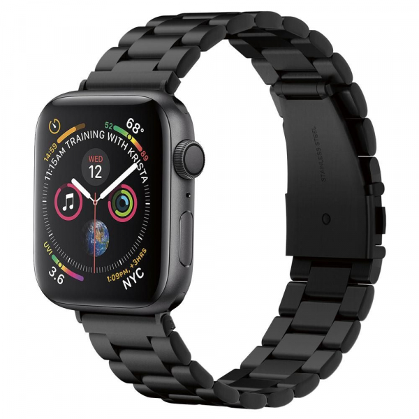 Curea Spigen Modern Fit pentru Apple Watch 49mm / 46mm / 45mm / 44mm / 42mm Series, Neagra 062MP25403