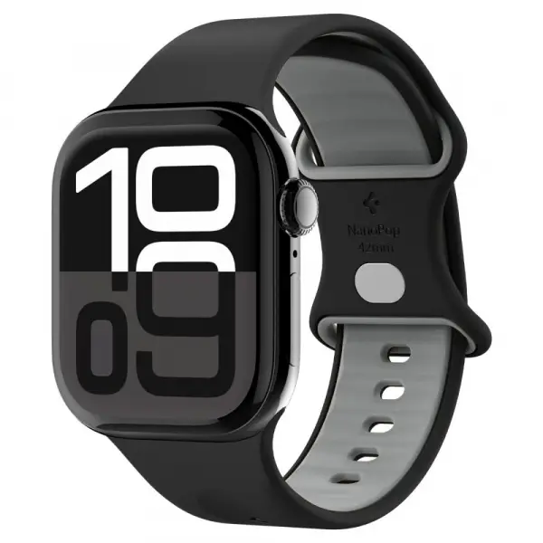 Curea Spigen Nano Pop pentru Apple Watch 42mm / 41mm / 40mm / 38mm Series, Neagra AMP09324