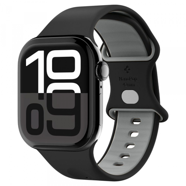 Curea Spigen Nano Pop pentru Apple Watch 42mm / 41mm / 40mm / 38mm Series, Neagra AMP09324