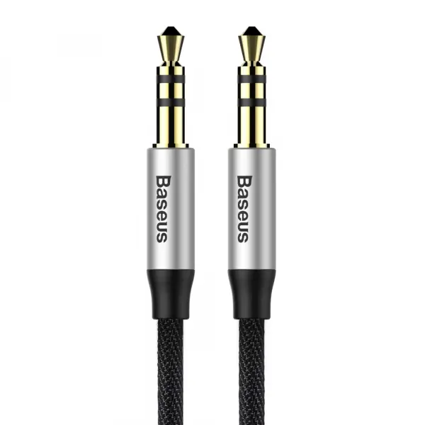 Cablu Audio 3.5mm - 3.5mm Baseus Yiven M30, 1.5m, Negru CAM30-CS1
