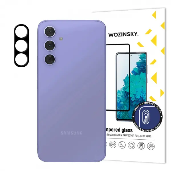 Folie de protectie Camera Spate WZK pentru Samsung Galaxy S25+ S936, Sticla Securizata, Neagra