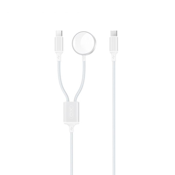 Incarcator Wireless XO Design CX030 pentru Apple Watch Series, USB-C, Alb