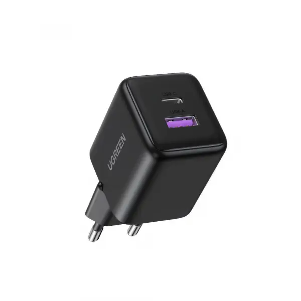 Incarcator Retea UGREEN X516, 30W, 3A, 1 x USB-A - 1 x USB-C, Negru