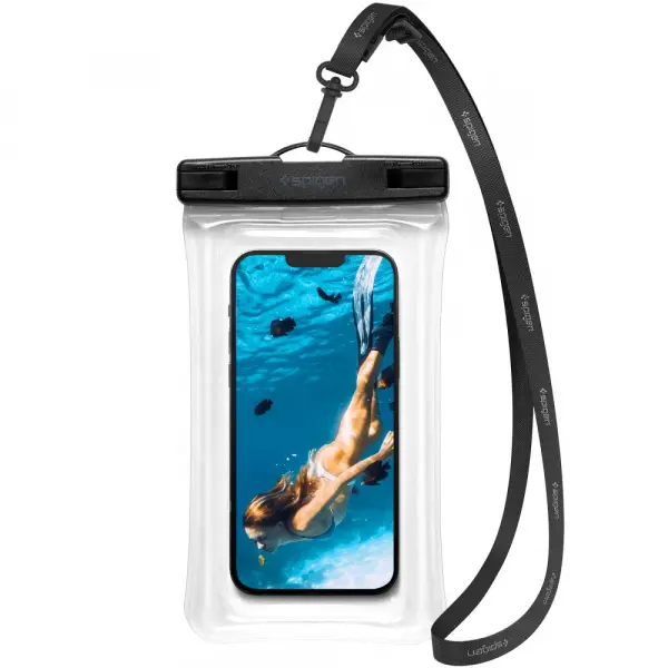 Husa Universala Waterproof pentru Telefon max. 6.9inch, Spigen, A610, Transparenta AMP04530