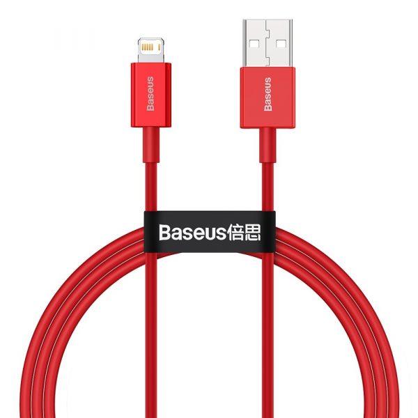 Cablu Date si Incarcare USB-A - Lightning Baseus Superior Series, 20W, 1m, Rosu CALYS-A09