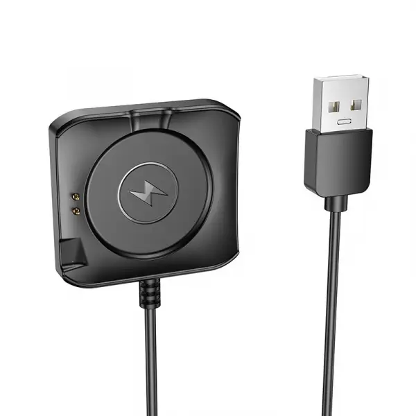 Cablu Incarcare pentru Smartwatch HOCO Y28, USB-A, Negru
