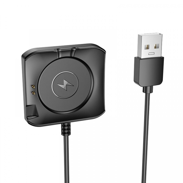 Cablu Incarcare pentru Smartwatch HOCO Y28, USB-A, Negru