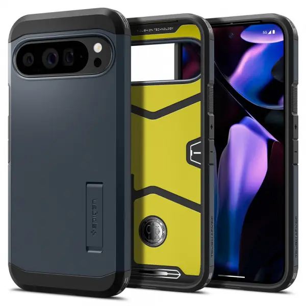 Husa pentru Google Pixel 9 Pro XL, Spigen, Tough Armor, Albastra