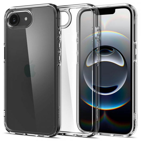 Husa pentru Apple iPhone 17e / 16e, Spigen, Crystal Hybrid, Transparenta ACS09160