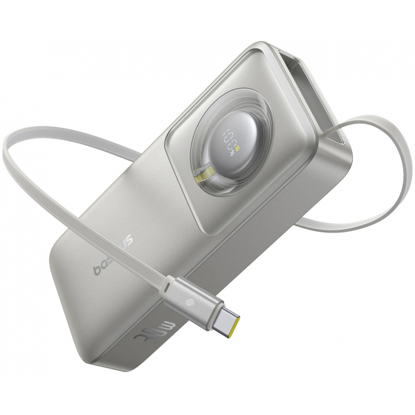 Baterie Externa Baseus OS Free2Pull, 10000mAh, 30W, PD, 2 x USB-C, Gri P10073701843-00