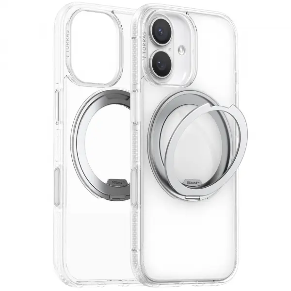 Husa MagSafe pentru Apple iPhone 17, Torras, Ostand R Fitness, Transparenta