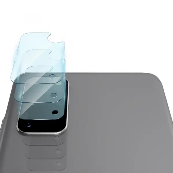 Folie de protectie Camera Spate Ringke IDGL pentru Samsung Galaxy S20+ 5G G986 / S20+ G985, Sticla Securizata, Set 3 bucati, Transparenta