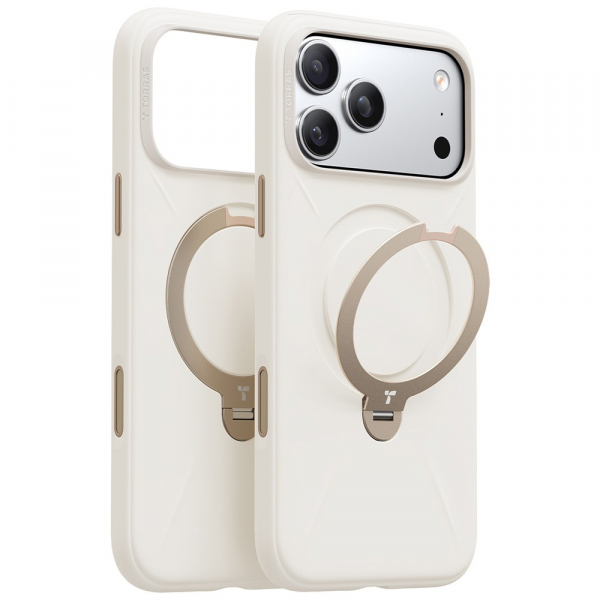 Husa MagSafe pentru Apple iPhone 17 Pro, Torras, QPRO Silicone, Alba