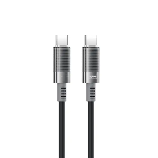 Cablu Date si Incarcare USB-C - USB-C XO Design NB-Q282B, 60W, 1m, Negru