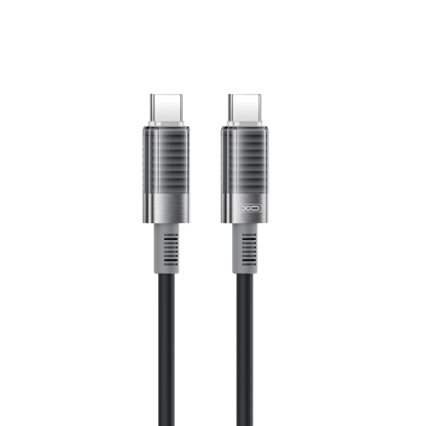 Cablu Date si Incarcare USB-C - USB-C XO Design NB-Q282B, 60W, 1m, Negru