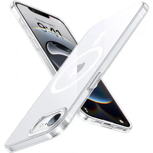 Husa MagSafe pentru Apple iPhone 17e / 16e, Torras, OriginFit, Transparenta