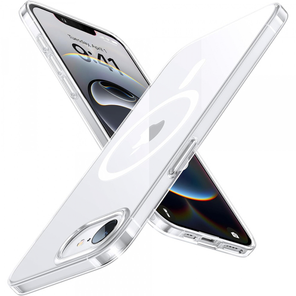 Husa MagSafe pentru Apple iPhone 17e / 16e, Torras, OriginFit, Transparenta