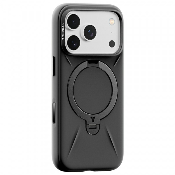 Husa MagSafe pentru Apple iPhone 17 Pro, Torras, QPRO Silicone, Neagra