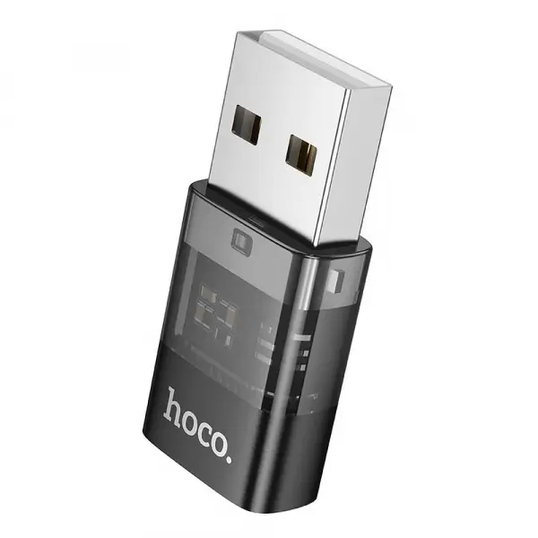 Adaptor Date si Incarcare USB-C - USB-A HOCO UA36C, Negru