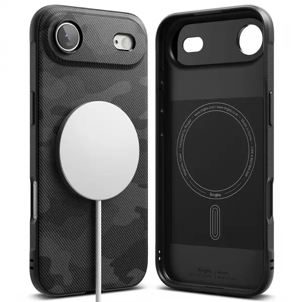 Husa MagSafe pentru Apple iPhone 17 Air, Ringke, Onyx, Camuflaj