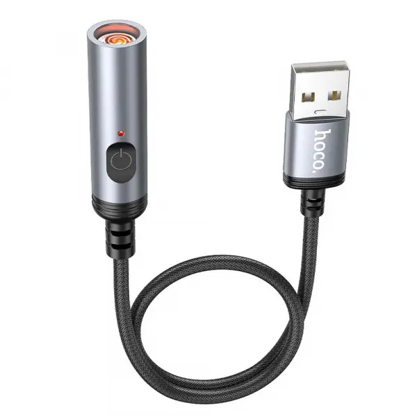 Bricheta Electrica HOCO UA30, USB-A, 30cm, Gri