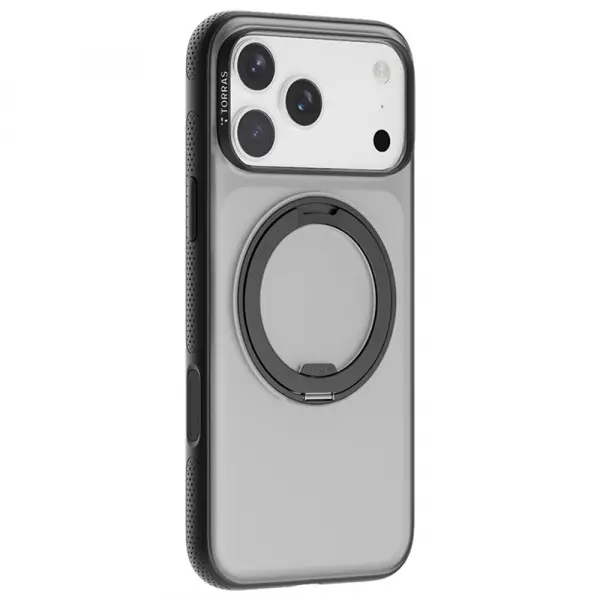 Husa MagSafe pentru Apple iPhone 17 Pro, Torras, Ostand R Fitness, Neagra