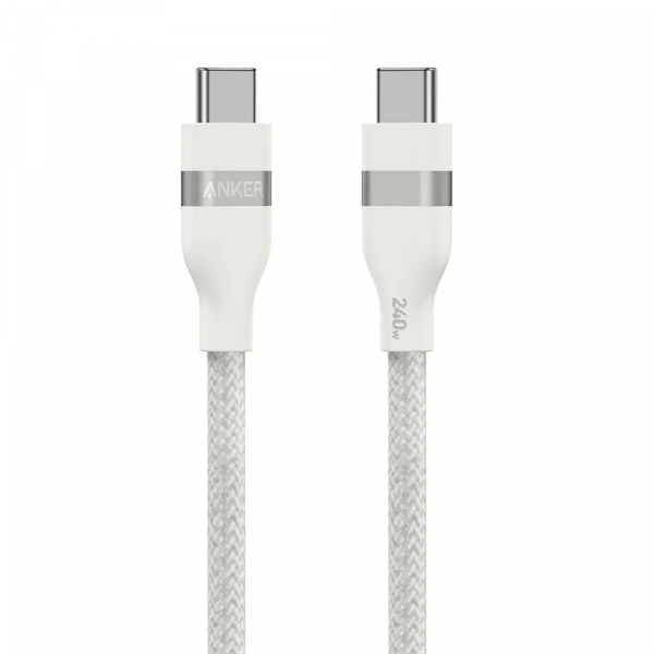 Cablu Date si Incarcare USB-C - USB-C Anker, 240W, 0.9m, Alb A82E2H21