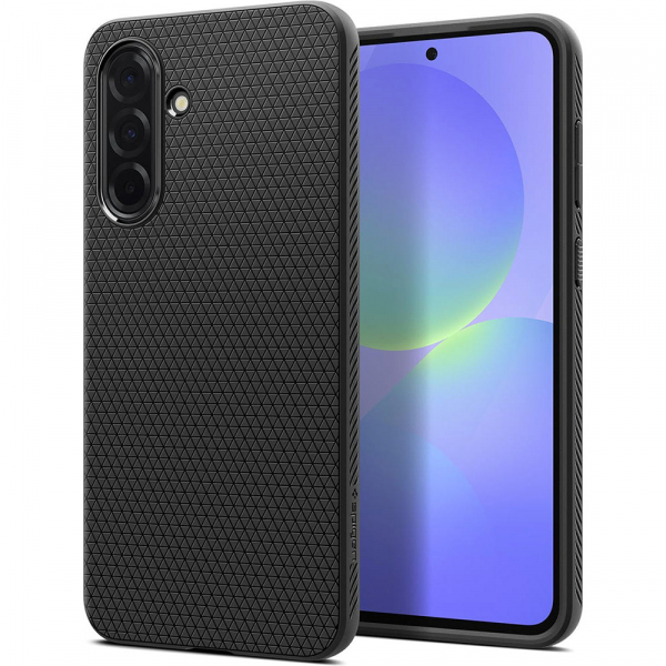 Husa pentru Samsung Galaxy A36 A366, Spigen, Liquid Air, Neagra Mata ACS09199