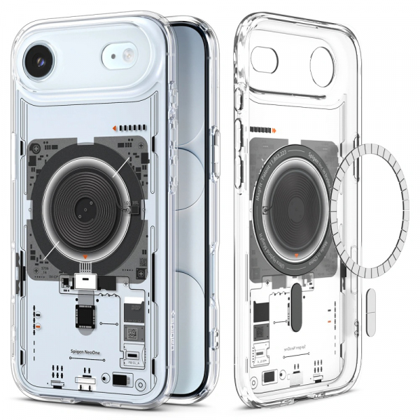 Husa MagSafe pentru Apple iPhone 17 Air, Spigen, Ultra Hybrid Neo One, Transparenta ACS10321