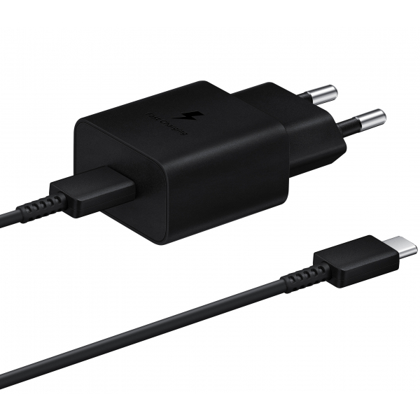 Incarcator Retea cu Cablu USB-C Samsung, 15W, 2A, 1 x USB-C, Negru EP-T1510XBEGEU