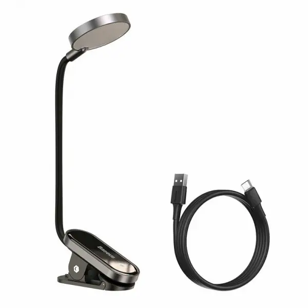 Lampa Led Birou Baseus Comfort Reading Mini Clip, Gri DGRAD-0G