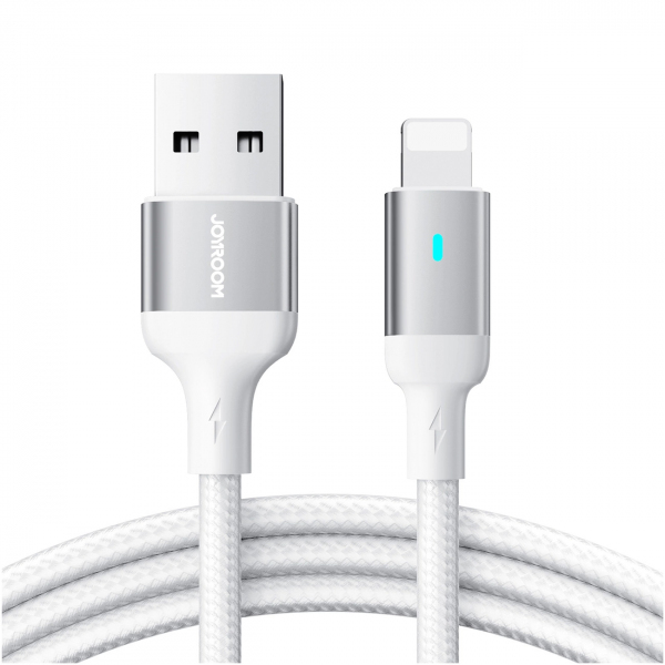 Cablu Date si Incarcare USB-A - Lightning Joyroom S-A10, 18W, 1.2m, Alb