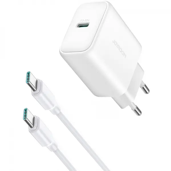 Incarcator Retea Cu Cablu USB-C Joyroom JR-TCF24, 30W, 3A, 1 x USB-C, Alb