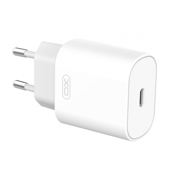 Incarcator Retea XO Design, 25W, 3A, 1 x USB-C, Alb