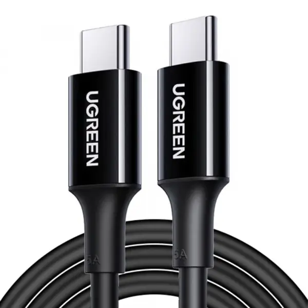 Cablu Date si Incarcare USB-C - USB-C UGREEN US300 (80371), 100W, 1m, Negru