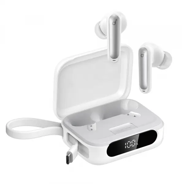 Handsfree Bluetooth Anker Soundcore P41i, TWS, ANC, Alb A3937G21