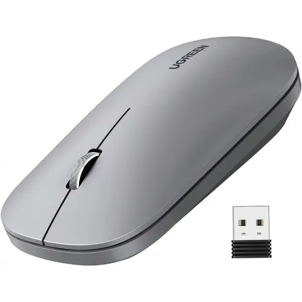 Mouse Wireless UGREEN MU001, 4000DPI, Gri